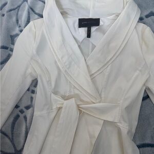 BCBGMAXAZRIA Women's White Robe